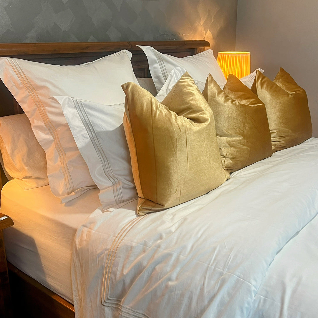 Emily Gold Velvet Pillow Cover
