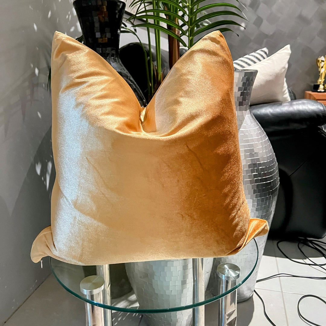 Emily Gold Velvet Pillow Cover