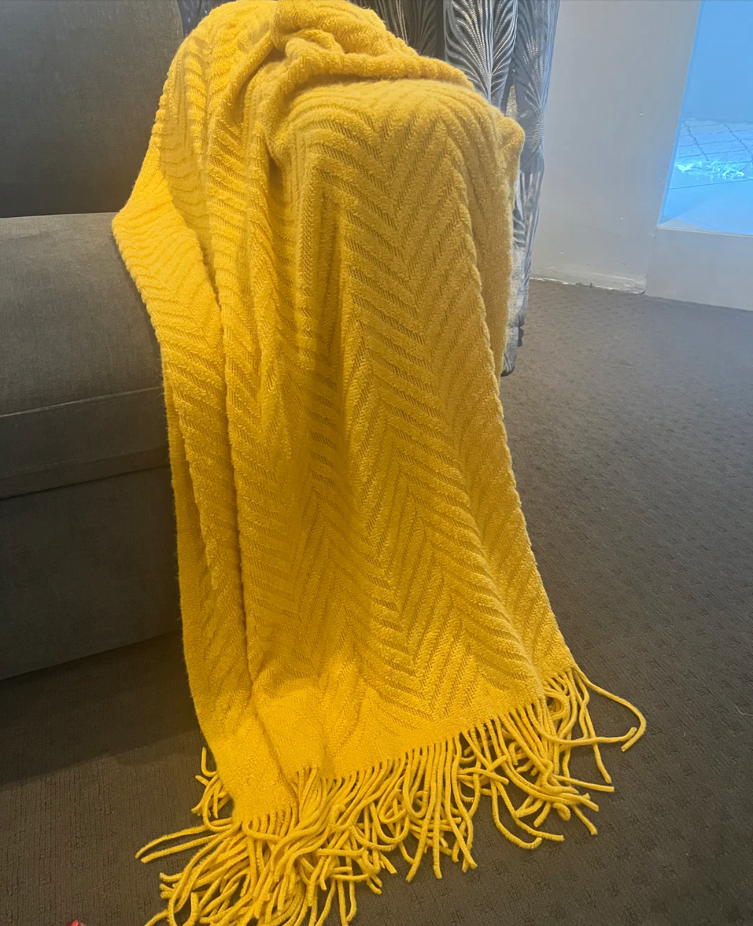 Knitted Throw Blanket 