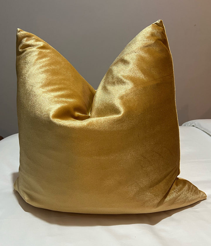 Emily Gold Velvet Pillow Cover