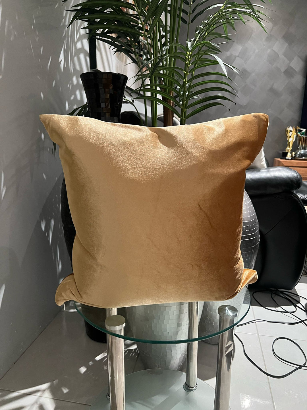 Emily Gold Velvet Pillow Cover